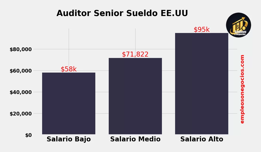 auditor senior sueldo estados unidos