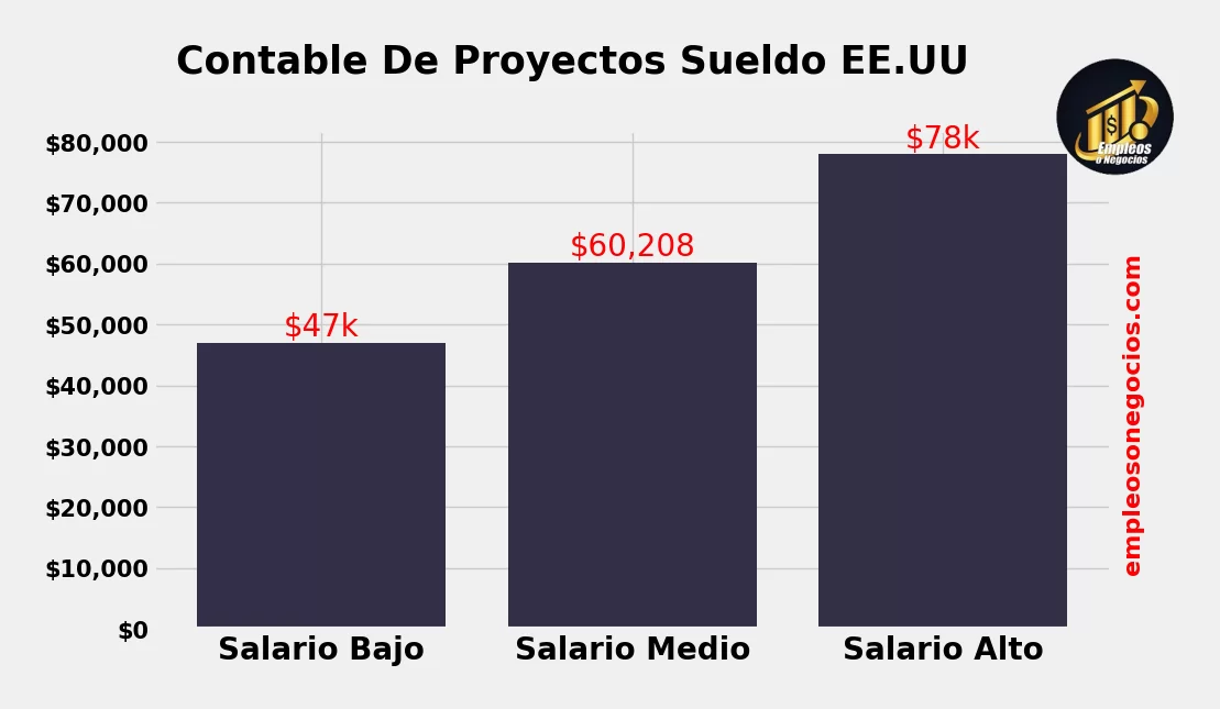 contable de proyectos sueldo estados unidos